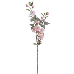 Rozkvetlá větev růží 90 cm sv. růžová