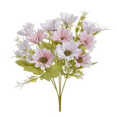 Kytice chryzantémy bílorůžová 30 cm
